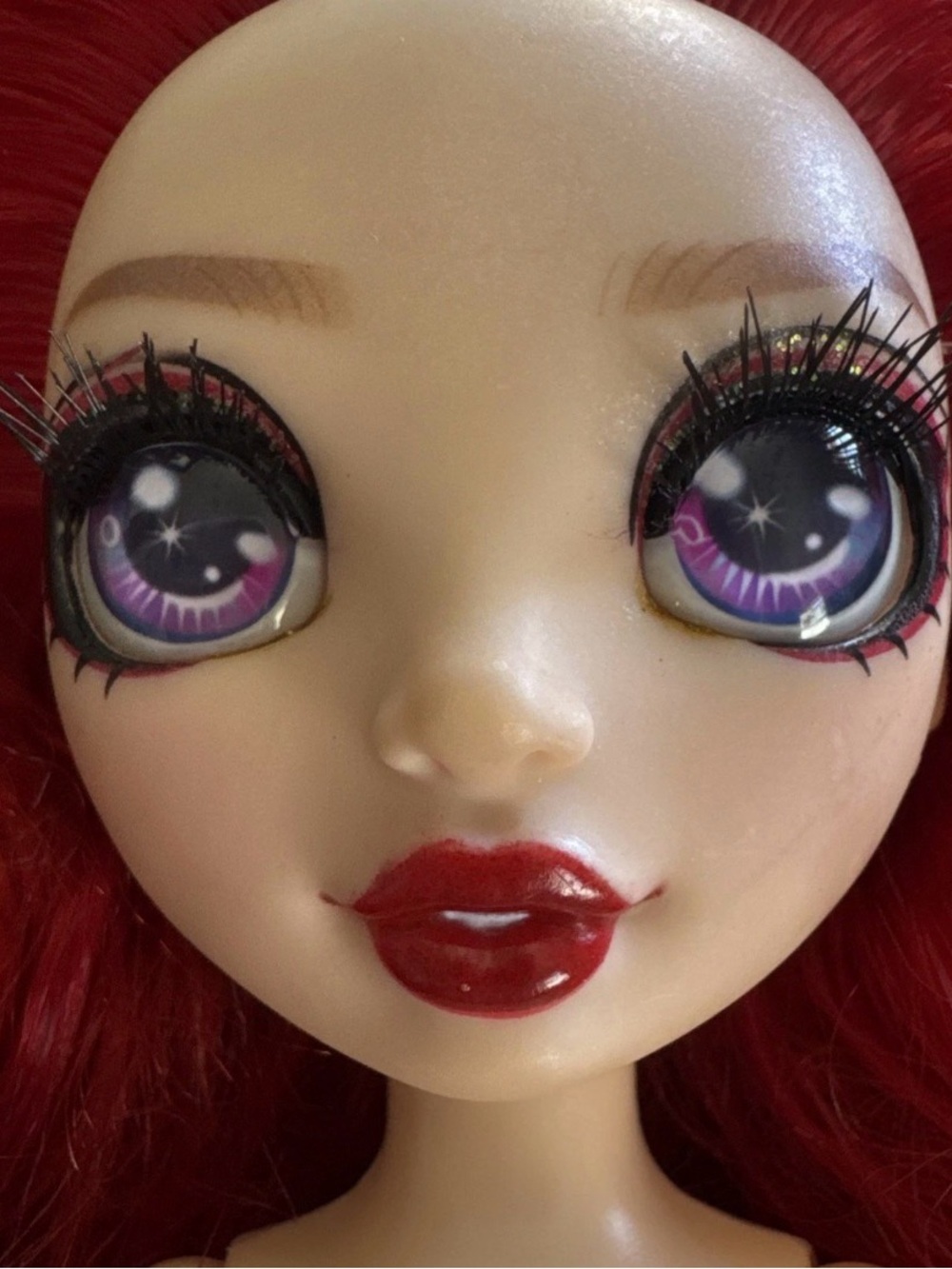 Rainbow High Fantastic Fashion Project Ruby Anderson Nude Articulated Doll Red